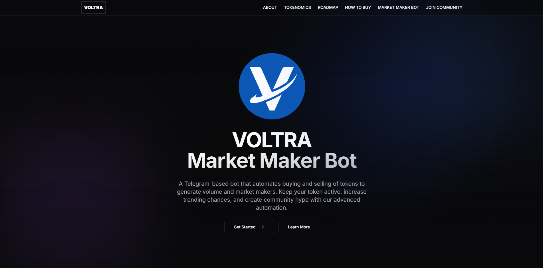 Voltra Market Maker Bot Screenshot